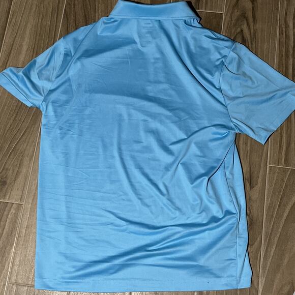 Rorie Whelan Golf Mens XL Light Blue Short Sleeve Stretch Polo Shirt Modern Fit - Picture 5 of 5